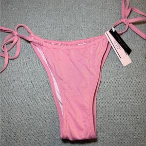 Victoria's Secret Pink Shimmer Tie-Side Bikini Bottom